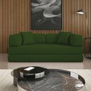Ver imagem 3 de Sofá Cama Colchão de Espuma À Vácuo Compactair Sala Balaqui - Verde