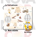 Ver imagem 2 de Papel de Parede Infantil Bichinho Balão Avião 1m²