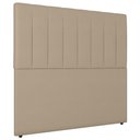 Ver imagem 1 de Cabeceira Cama Box Solteiro Ivana 90cm Sintético Bege - Desk Design