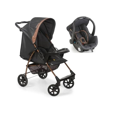 Carrinho para Bebê Romano Galzerano Travel System Preto