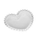 Ver imagem 2 de Pratro Sobremesa Cristal Transparente Coração 18×15,5cm