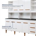 Ver imagem 6 de Cozinha Completa em MDP com 7 Portas e 3 Gavetas Atenas