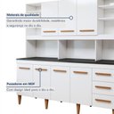 Ver imagem 7 de Cozinha Completa em MDP com 7 Portas e 3 Gavetas Atenas