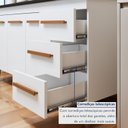 Ver mais imagens de Cozinha Completa em MDP com 7 Portas e 3 Gavetas Atenas