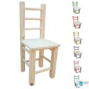 Ver imagem 1 de Cadeira Cadeirinha Infantil de Madeira Maciça Colorida Restente