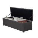 Ver imagem 3 de Calçadeira Baú Casal 138 cm Imperatriz Capitonê Suede Cinza