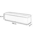 Ver imagem 4 de Calçadeira Baú Casal 138 cm Imperatriz Capitonê Suede Cinza