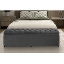 Ver imagem 2 de Calçadeira Baú Casal 138 cm Imperatriz Capitonê Suede Cinza