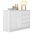 Ver imagem 5 de Cômoda e Guarda Roupa Infantil Blenda Branco Acetinado - Phoenix Baby