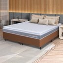 Ver imagem 1 de Conjunto Box Marrom Durban Cinza Espuma D28 Queen 158x198x57 - King House