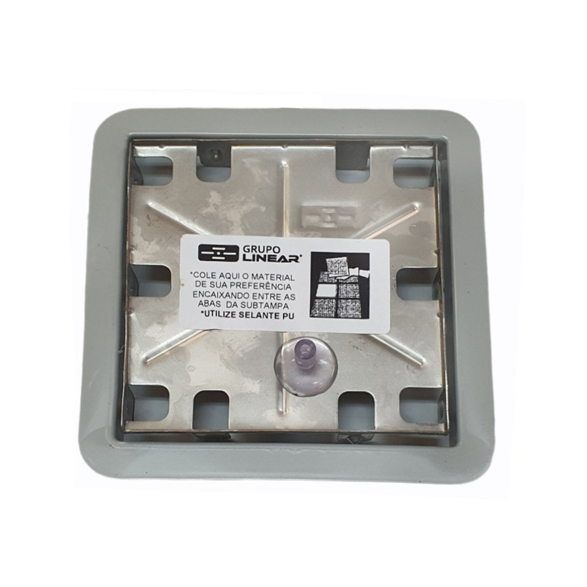 Ralo Linear Quadrado Oculto 15x15cm - 209 - 2