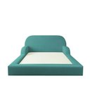Ver imagem 3 de Cama Colchão Casal Montessoriana Infantil Proteção Lateral Cor:azul