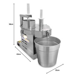 Processador de Alimentos Industrial 3 Disco Copametal Bivolt - 4