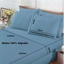 Ver imagem 4 de Jogo de Cama Buettner King Malha Basic Liso 3 Peças Jeans
