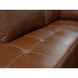 Sofá de Couro Canto Marrocos 2 Lugares com Chaise Direita - Conhaque com Brilho - 5