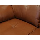 Ver imagem 3 de Sofá de Couro Marselha 3 Lugares - Conhaque com Brilho