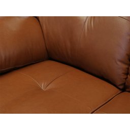 Conjunto Sofá de Couro Marselha 3 e 2 Lugares - Conhaque com Brilho - 7