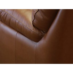 Conjunto Sofá de Couro Marselha 3 e 2 Lugares - Conhaque com Brilho - 6