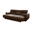 Ver imagem 3 de Sofá Retrátil e Reclinável de Couro Filipinas - 2,60M - Marrom Bicolor