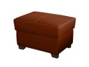 Ver imagem 1 de Puff de Couro Mp-02 - Conhaque com Brilho