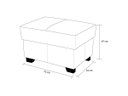 Ver imagem 2 de Puff de Couro Mp-02 - Conhaque com Brilho