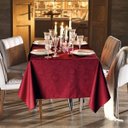 Ver imagem 1 de Toalha de Mesa Karsten Quadrada 8 Lugares 180x180cm Celebration Sienna Vermelha
