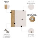 Ver imagem 4 de Armário de Cozinha Aéreo 80cm 2 Portas Minsk K02 Freijó/soft - Mpozenato