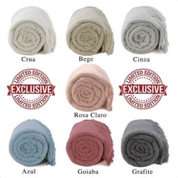 Colcha Casal In design com franja - Bege- Buddemeyer - 6