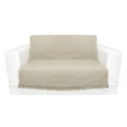 Colcha Casal In design com franja - Bege- Buddemeyer - 2