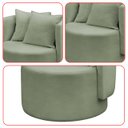 Ver mais imagens de Kit 2 Poltrona Orgânica Maya Boucle Verde Redonda Decorativa - Arkell