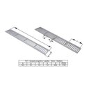 Ver imagem 3 de Kit 2 Ralo Grelha Linear Caixilho em Alumínio Polido 15x50cm