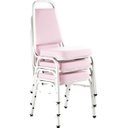 Ver imagem 1 de Kit com 3 Cadeiras Empilháveis Linha Hotel Plus Rosa