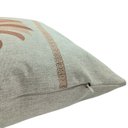 Ver imagem 3 de Capa de Almofada Linho Coqueiros Marrom 45x45