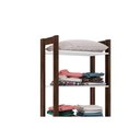 Ver imagem 5 de Closet de Quarto AZ1005 Armário c/ 5 Prateleiras Amêndoa/Branco - Tecno Mobili