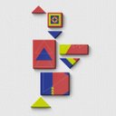 Ver imagem 1 de Triângulos Coloridos - Quadros ou Placas Modulares com 8 Peças