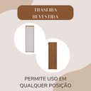 Ver imagem 5 de Armário para Escritório com 4 Gavetas e Chave Arquivo Freijó/Branco