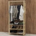 Ver imagem 1 de Closet Cabideiro Aberto Prateleiras Organizadora