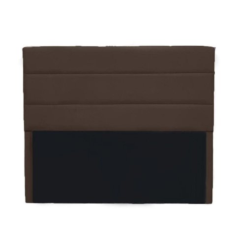 Cabeceira Leila 1,40 Suede Marrom - Dominic Decor