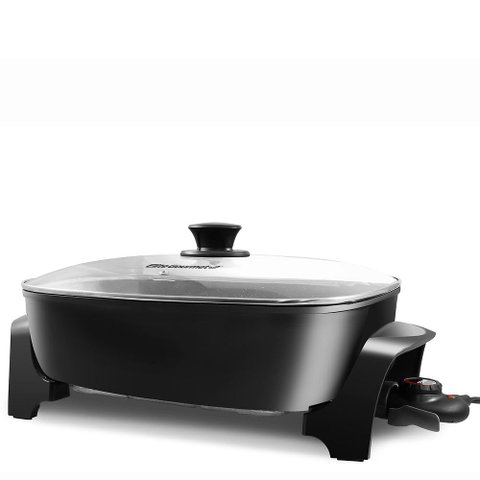 Elite Gourmet Eg6203 Frigideira Elétrica Extra Profunda 10,5qt Preto