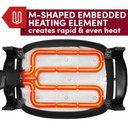 Ver imagem 7 de Elite Gourmet Eg6203 Frigideira Elétrica Extra Profunda 10,5qt Preto