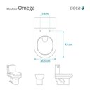 Ver imagem 5 de Assento Sanitário Omega Creme (bege Claro) para Vaso Deca
