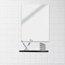 Ver imagem 5 de Espelho de Parede Retangular 40x30cm Banheiro Sala Quarto