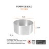 Forma Mini Bolo Aluminio Forminha Copinho 4cm Kit 50un - 3
