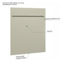 Ver imagem 3 de Painel Ripado Uno para Tv até 65 Polegadas 1 Prateleira Off White