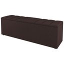 Ver imagem 3 de Cabeceira E Baú Cama Box Solteiro 90cm Sintético Marrom