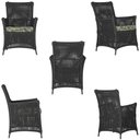 Ver imagem 5 de 4 Poltronas e 1 Mesa Igapó em Alumínio Pintura Preta Corda Náutica Estofado 5