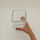 Ver imagem 4 de Vaso Decorativo de Vidro Transparente 27x9x9cm Enfeite Sala Mesa Estante Flores