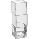 Ver imagem 1 de Vaso Decorativo de Vidro Transparente 27x9x9cm Enfeite Sala Mesa Estante Flores