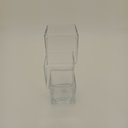 Ver imagem 3 de Vaso Decorativo de Vidro Transparente 27x9x9cm Enfeite Sala Mesa Estante Flores
