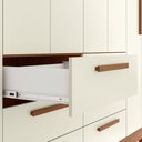 Ver imagem 7 de Guarda-roupa Casal Santana 8 Portas 6 Gavetas Jatoba/areia - Pnr Móveis